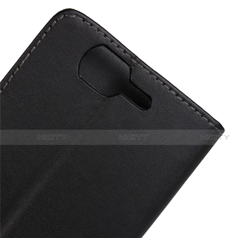 Coque Clapet Portefeuille Livre Cuir pour Wiko Highway Noir Plus