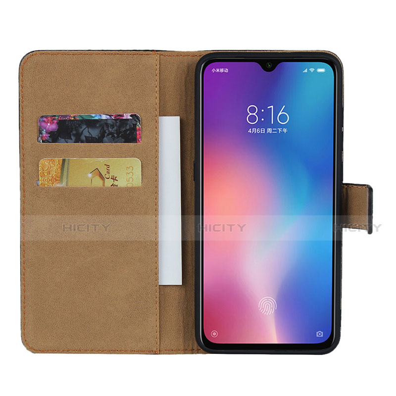 Coque Clapet Portefeuille Livre Cuir pour Xiaomi Mi 9 Lite Noir Plus