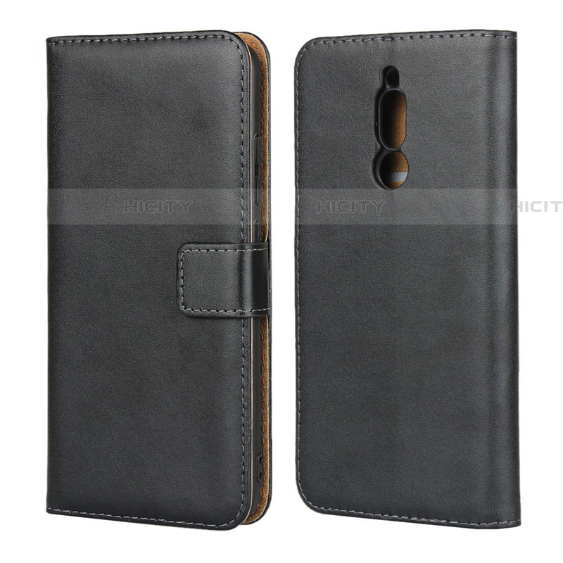 Coque Clapet Portefeuille Livre Cuir pour Xiaomi Redmi 8 Noir Plus