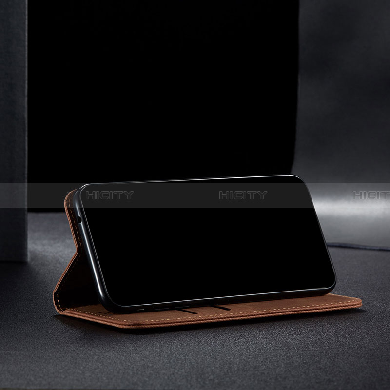Coque Clapet Portefeuille Livre Tissu B01S pour Samsung Galaxy A22 5G Plus
