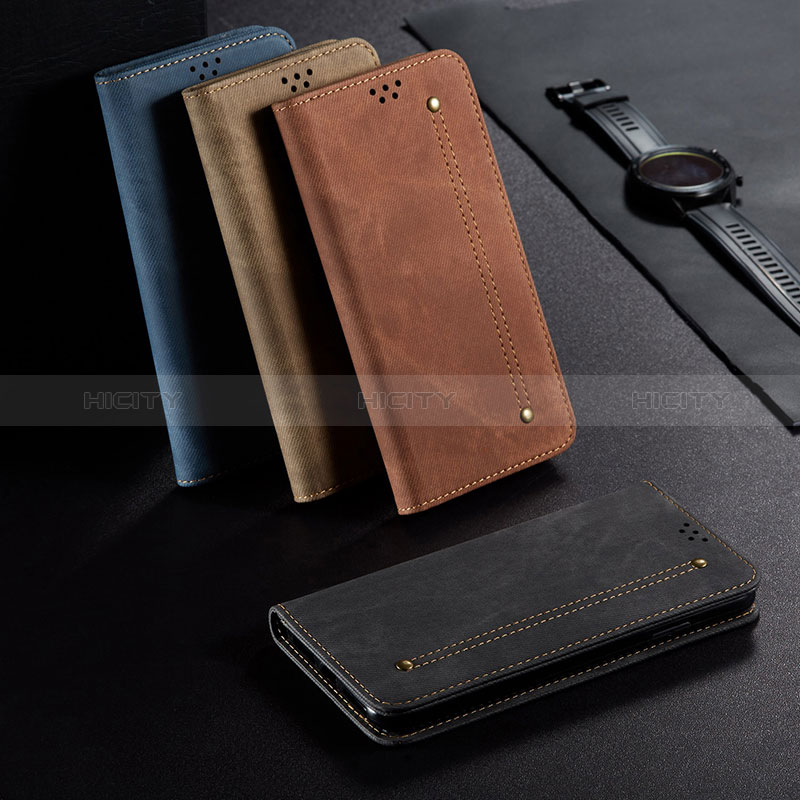 Coque Clapet Portefeuille Livre Tissu B01S pour Samsung Galaxy A52s 5G Plus