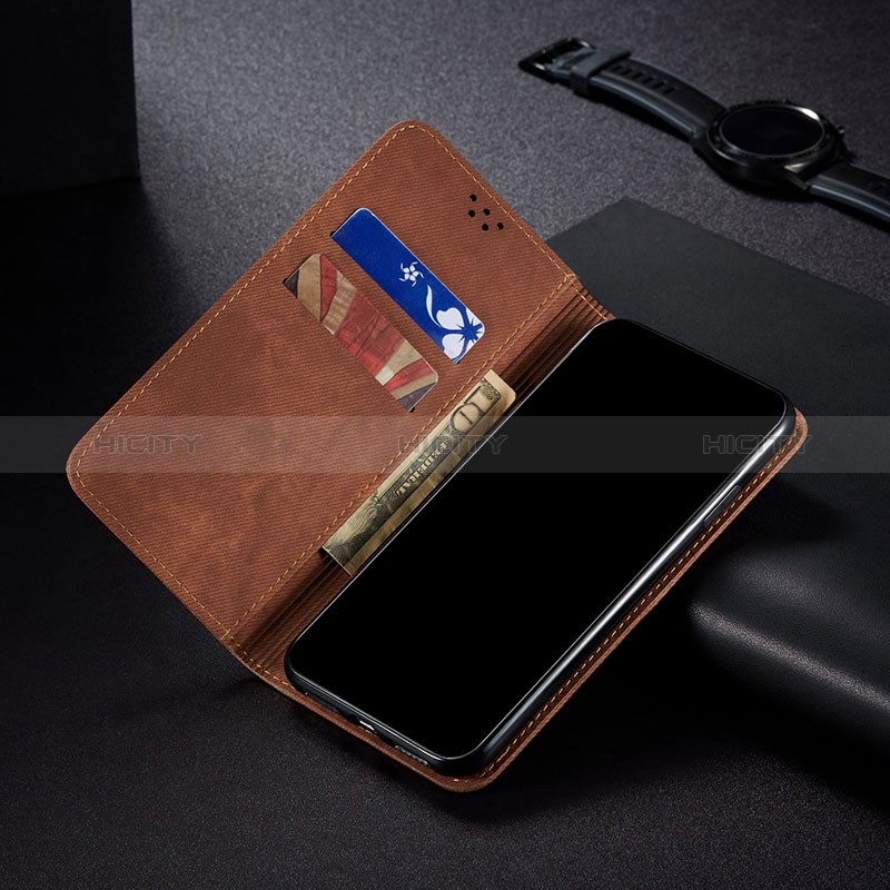 Coque Clapet Portefeuille Livre Tissu B01S pour Samsung Galaxy Note 10 Lite Plus
