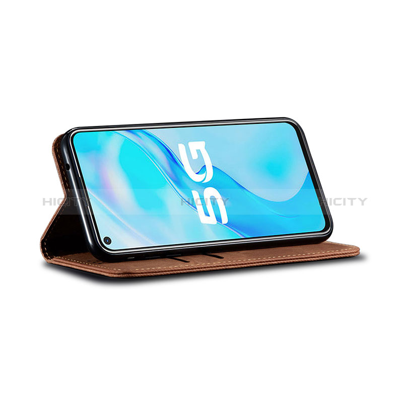 Coque Clapet Portefeuille Livre Tissu B01S pour Vivo Y51s 5G Plus