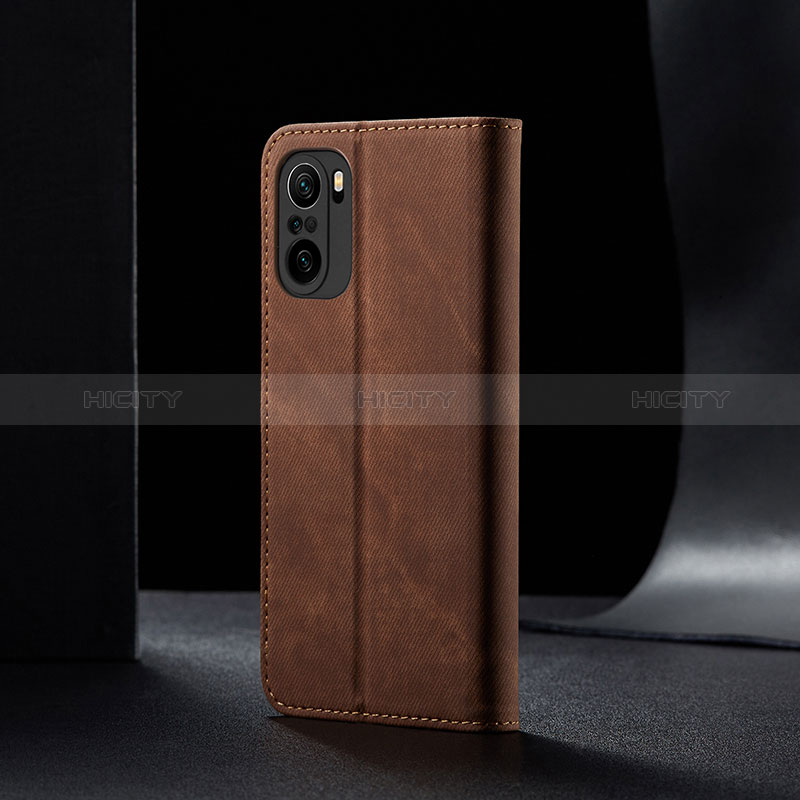 Coque Clapet Portefeuille Livre Tissu B01S pour Xiaomi Mi 11i 5G Plus