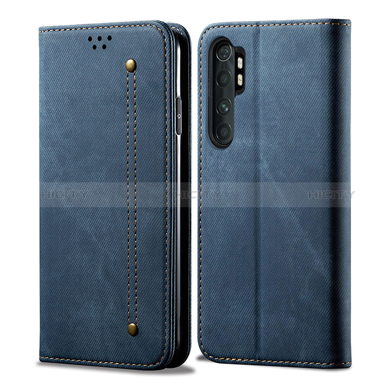 Coque Clapet Portefeuille Livre Tissu B01S pour Xiaomi Mi Note 10 Lite Plus