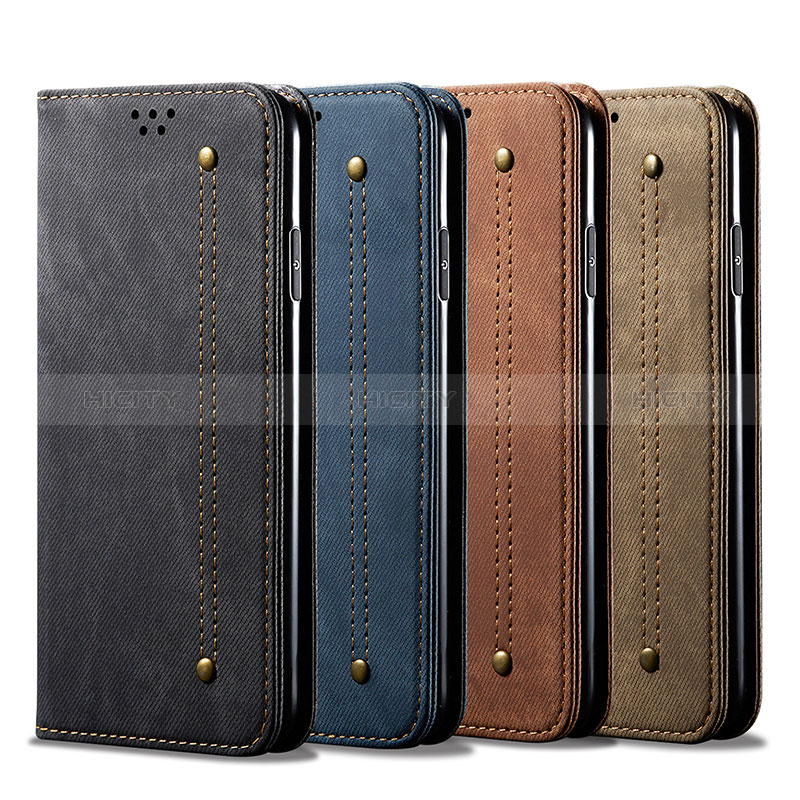 Coque Clapet Portefeuille Livre Tissu B01S pour Xiaomi Poco M3 Plus