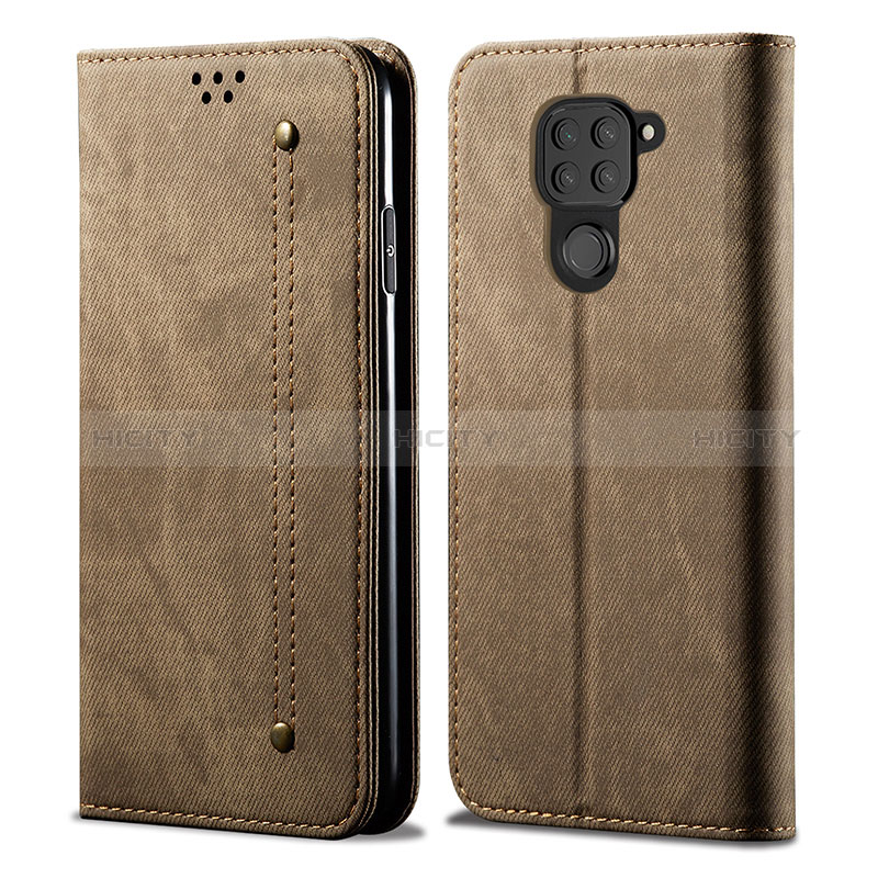 Coque Clapet Portefeuille Livre Tissu B01S pour Xiaomi Redmi 10X 4G Plus