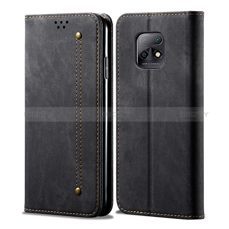 Coque Clapet Portefeuille Livre Tissu B01S pour Xiaomi Redmi 10X Pro 5G Plus