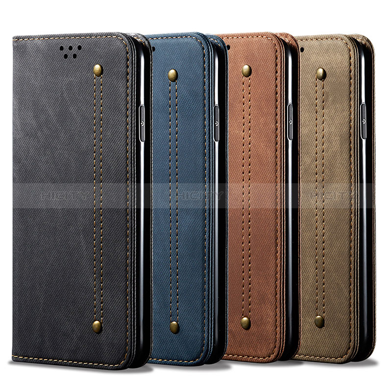 Coque Clapet Portefeuille Livre Tissu B01S pour Xiaomi Redmi 9 India Plus