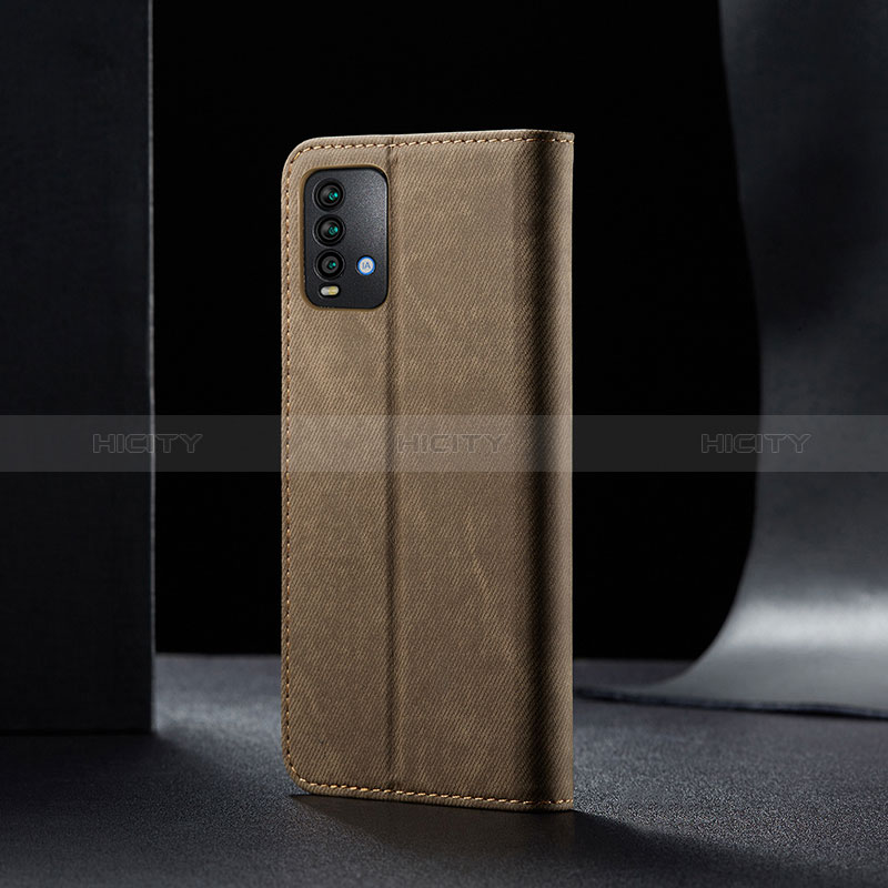 Coque Clapet Portefeuille Livre Tissu B01S pour Xiaomi Redmi 9 Power Plus