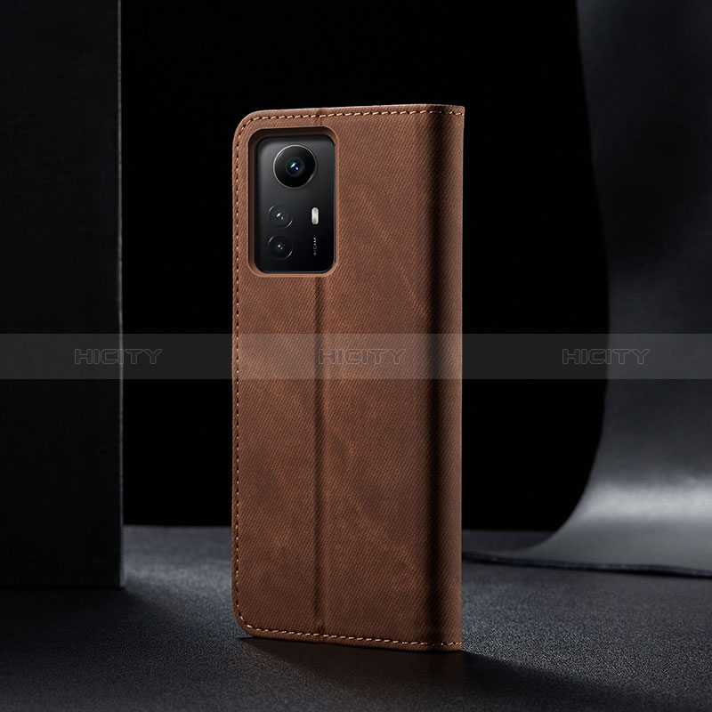 Coque Clapet Portefeuille Livre Tissu B01S pour Xiaomi Redmi Note 12S Plus