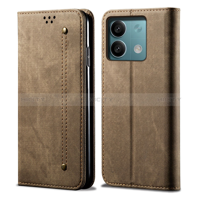 Coque Clapet Portefeuille Livre Tissu B01S pour Xiaomi Redmi Note 13 5G Plus