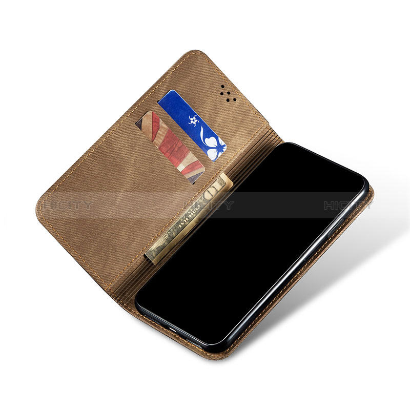 Coque Clapet Portefeuille Livre Tissu B02S pour Samsung Galaxy M60s Plus