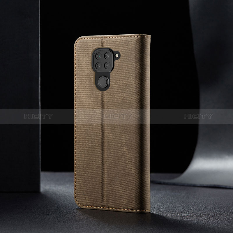 Coque Clapet Portefeuille Livre Tissu B02S pour Xiaomi Redmi 10X 4G Plus