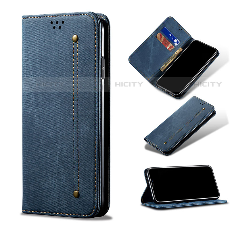 Coque Clapet Portefeuille Livre Tissu B03S pour Samsung Galaxy S21 Ultra 5G Plus