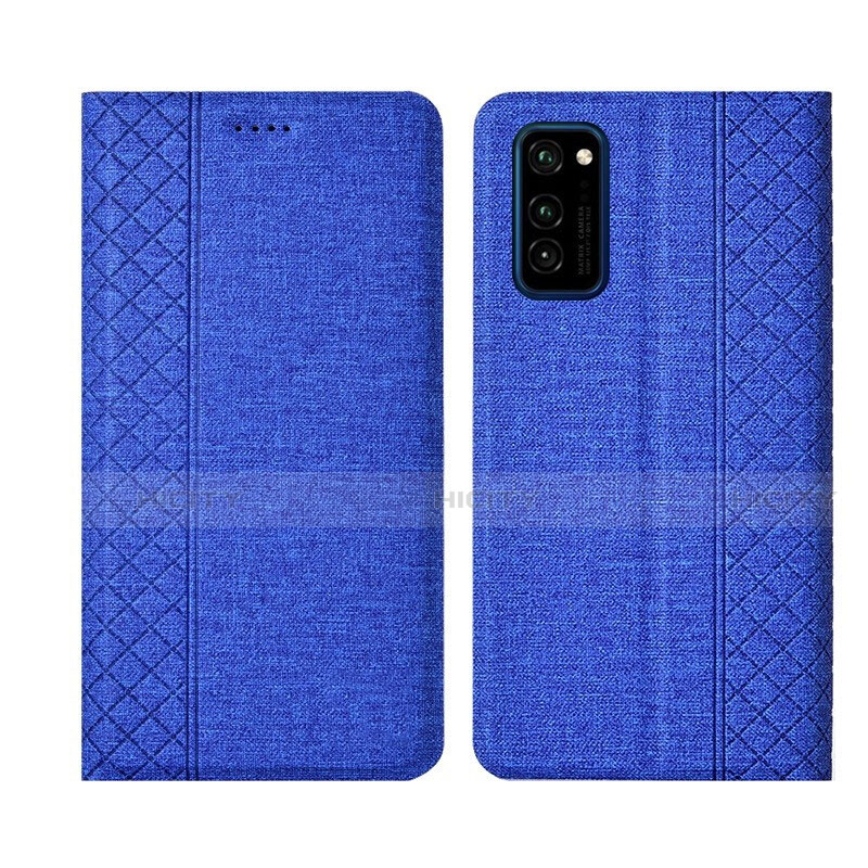 Coque Clapet Portefeuille Livre Tissu H01 pour Huawei Honor View 30 5G Plus