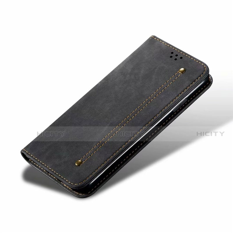 Coque Clapet Portefeuille Livre Tissu H01 pour Oppo K7 5G Plus