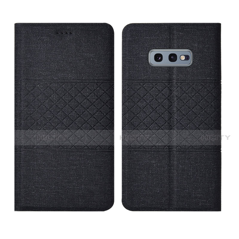 Coque Clapet Portefeuille Livre Tissu H01 pour Samsung Galaxy S10e Plus