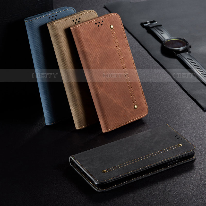 Coque Clapet Portefeuille Livre Tissu H01 pour Xiaomi Mi 11 5G Plus