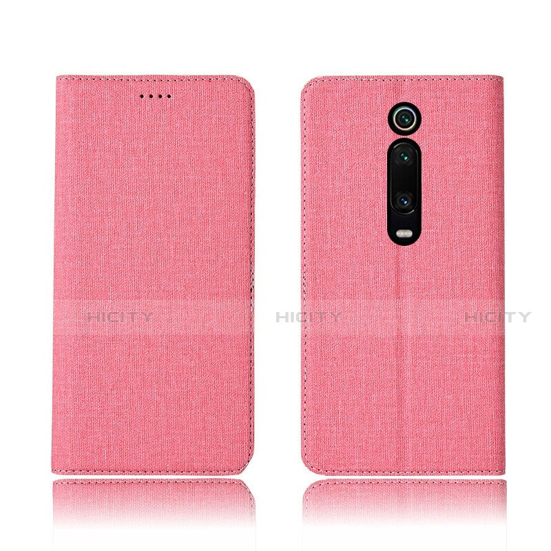 Coque Clapet Portefeuille Livre Tissu H01 pour Xiaomi Mi 9T Plus