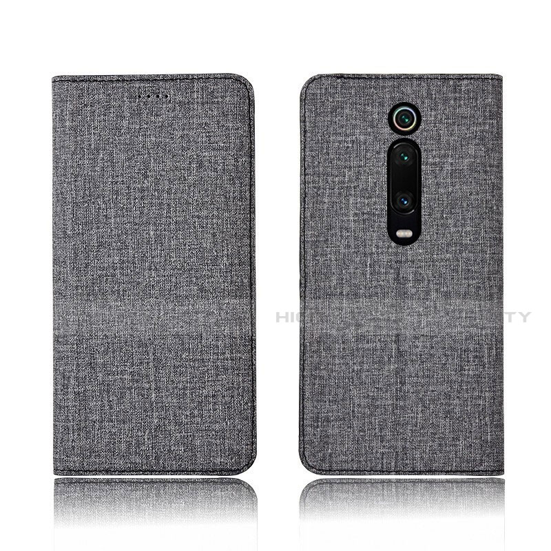 Coque Clapet Portefeuille Livre Tissu H01 pour Xiaomi Mi 9T Plus