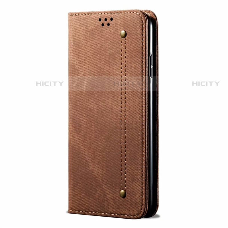 Coque Clapet Portefeuille Livre Tissu H01 pour Xiaomi Redmi 9A Plus