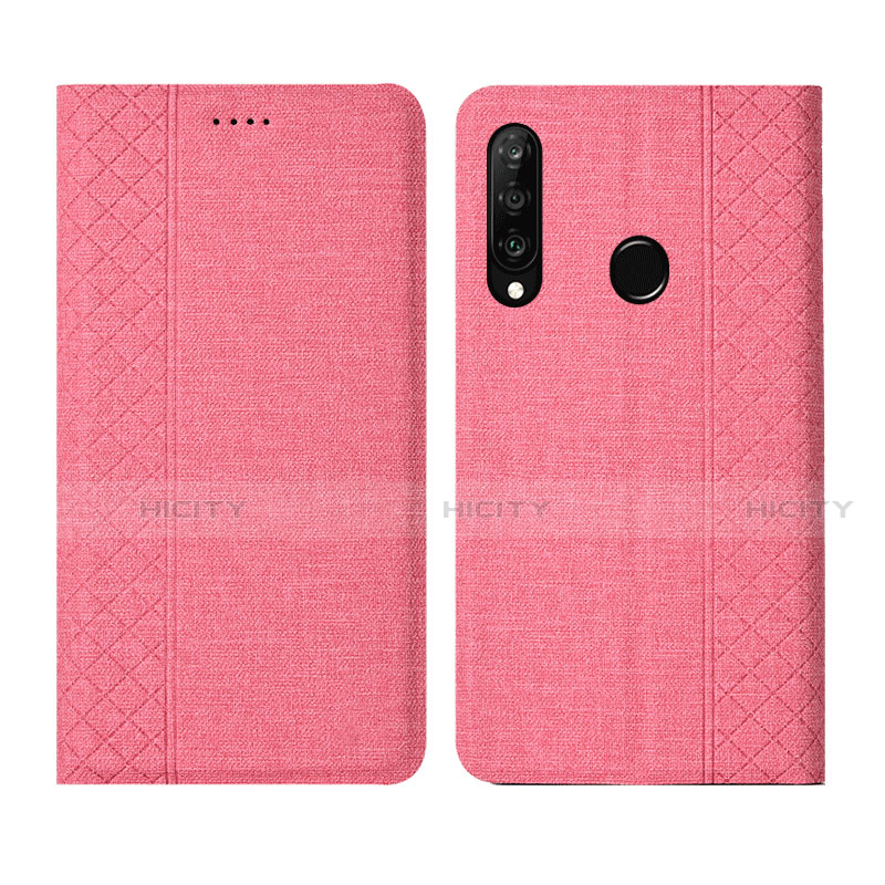 Coque Clapet Portefeuille Livre Tissu H02 pour Huawei P30 Lite XL Plus