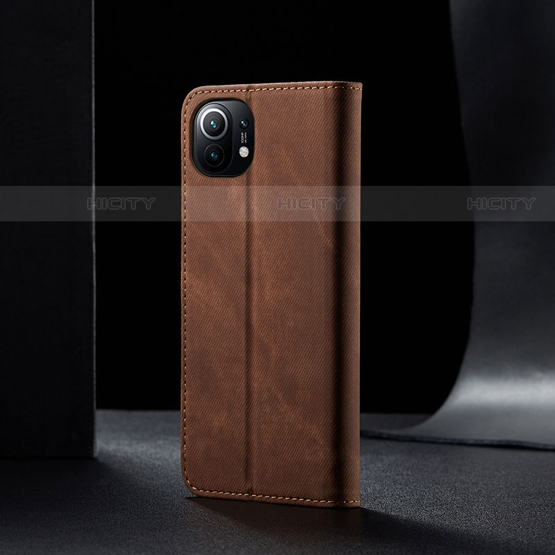 Coque Clapet Portefeuille Livre Tissu H02 pour Xiaomi Mi 11 5G Plus