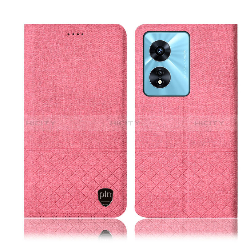 Coque Clapet Portefeuille Livre Tissu H12P pour Oppo A58 5G Plus