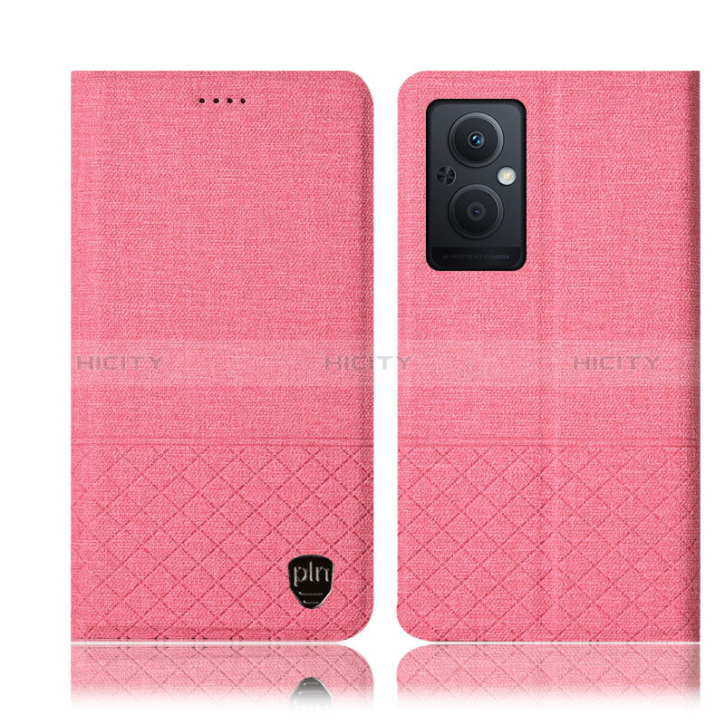 Coque Clapet Portefeuille Livre Tissu H12P pour Oppo A96 5G Plus