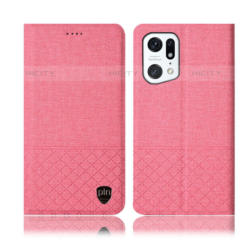 Coque Clapet Portefeuille Livre Tissu H12P pour Oppo Find X5 Pro 5G Plus