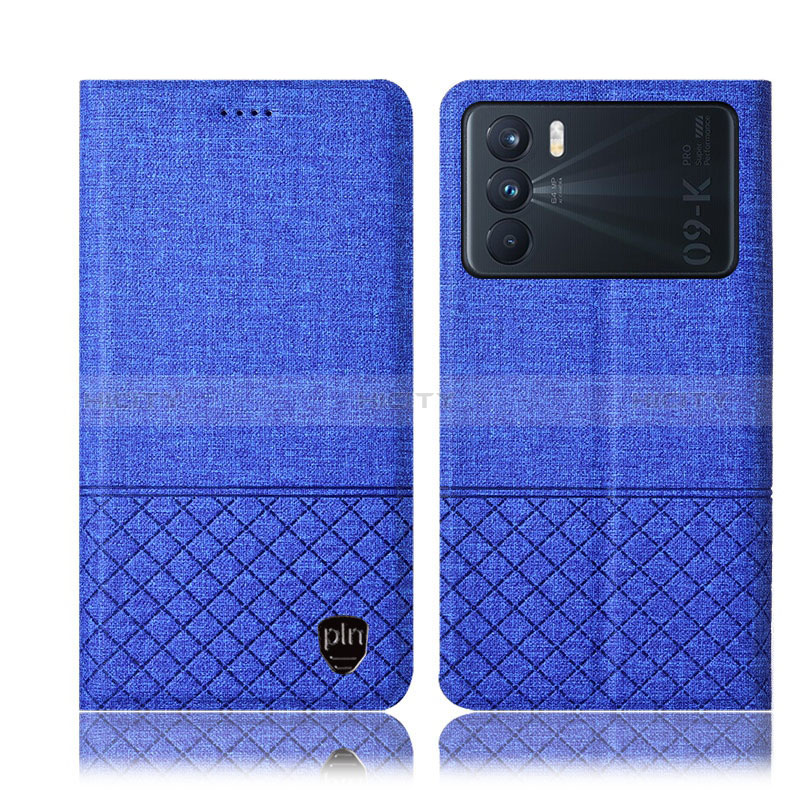 Coque Clapet Portefeuille Livre Tissu H12P pour Oppo K9 Pro 5G Plus