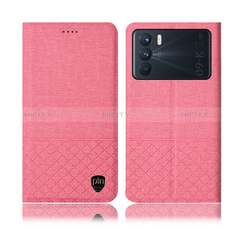 Coque Clapet Portefeuille Livre Tissu H12P pour Oppo K9 Pro 5G Plus