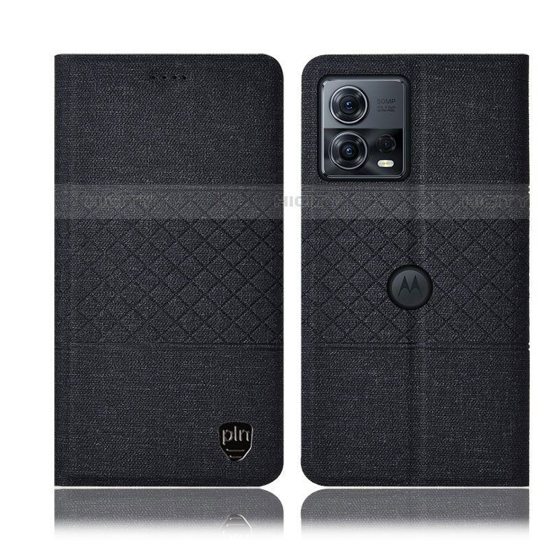 Coque Clapet Portefeuille Livre Tissu H13P pour Motorola Moto Edge S30 Pro 5G Plus