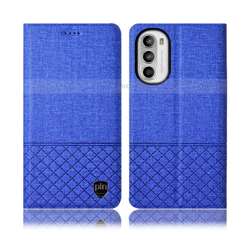 Coque Clapet Portefeuille Livre Tissu H13P pour Motorola Moto G82 5G Plus