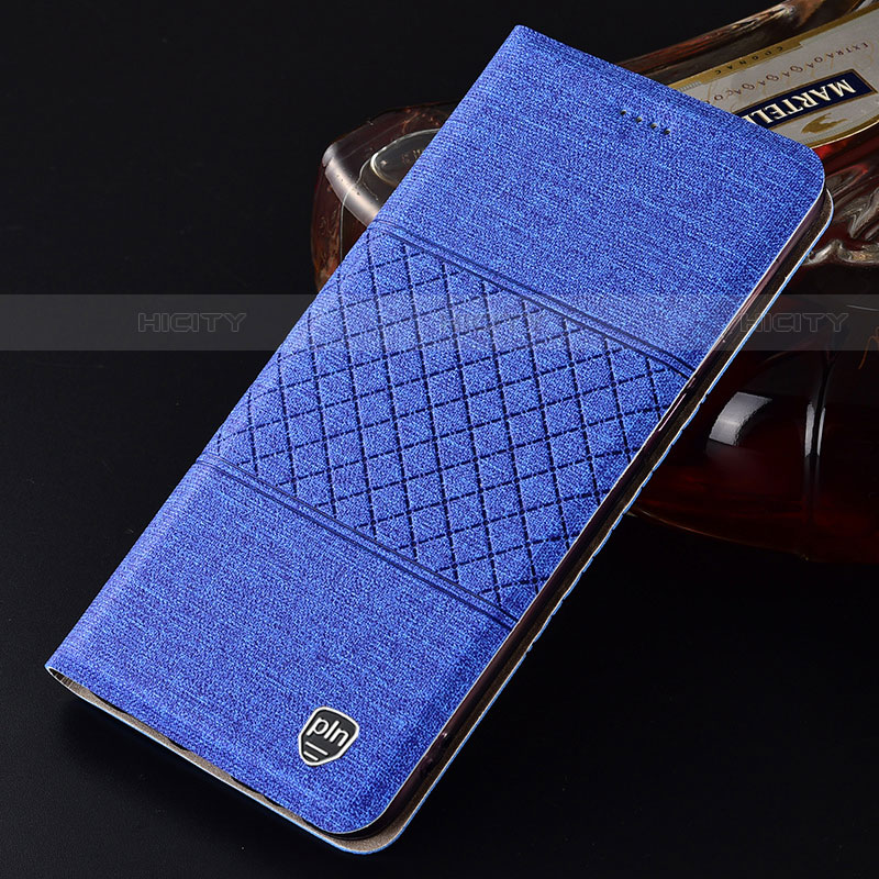 Coque Clapet Portefeuille Livre Tissu H13P pour Samsung Galaxy S21 Ultra 5G Plus