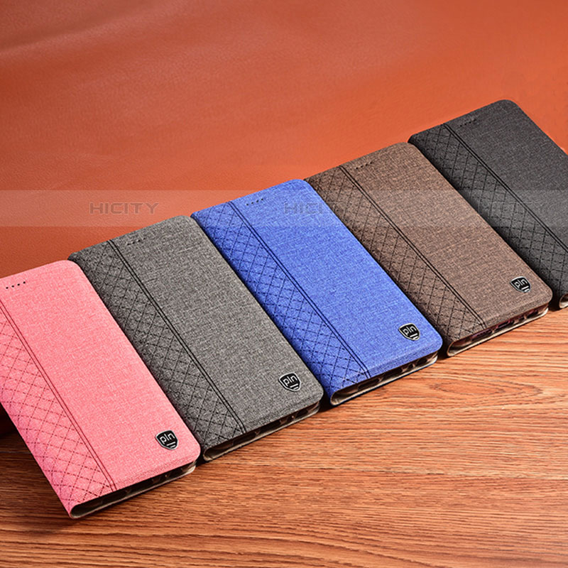 Coque Clapet Portefeuille Livre Tissu H13P pour Samsung Galaxy S23 5G Plus