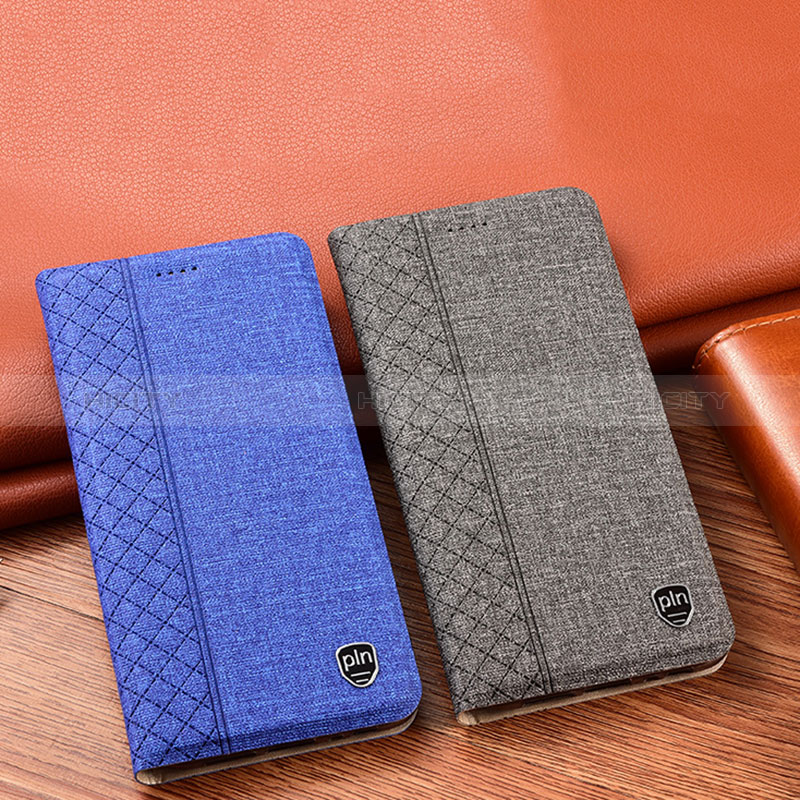 Coque Clapet Portefeuille Livre Tissu H14P pour Samsung Galaxy A50S Plus