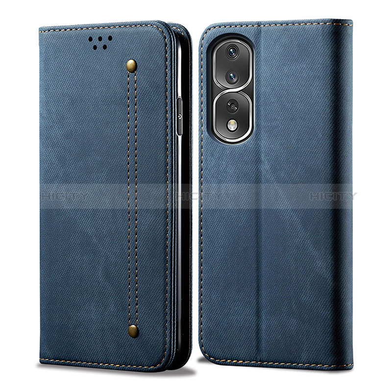 Coque Clapet Portefeuille Livre Tissu pour Huawei Honor 80 Pro Flat 5G Plus