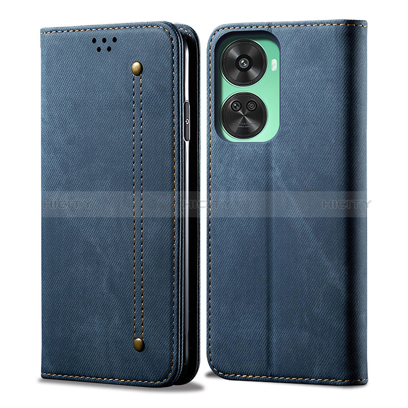 Coque Clapet Portefeuille Livre Tissu pour Huawei Nova 11 SE Plus