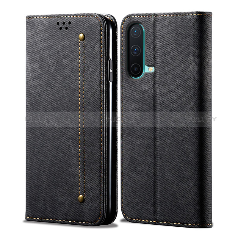 Coque Clapet Portefeuille Livre Tissu pour OnePlus Nord CE 5G Plus