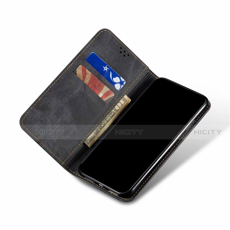 Coque Clapet Portefeuille Livre Tissu pour OnePlus Nord Plus