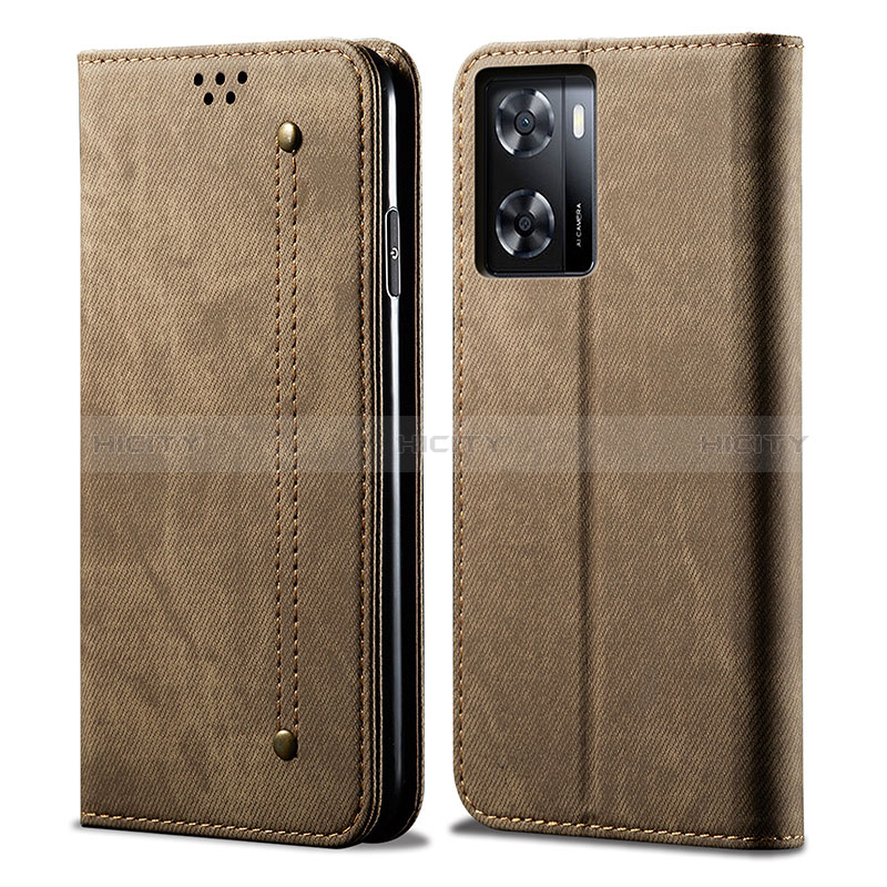 Coque Clapet Portefeuille Livre Tissu pour Realme V23i 5G Plus