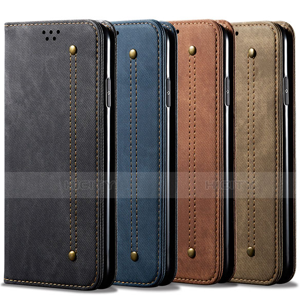 Coque Clapet Portefeuille Livre Tissu pour Samsung Galaxy S20 Plus Plus