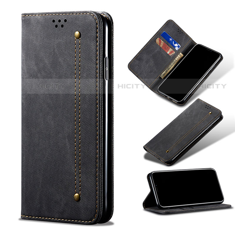 Coque Clapet Portefeuille Livre Tissu pour Samsung Galaxy S21 Plus 5G Plus