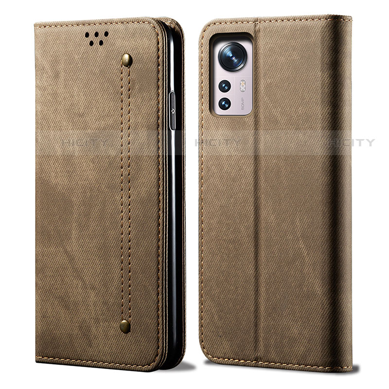 Coque Clapet Portefeuille Livre Tissu pour Xiaomi Mi 12S 5G Plus