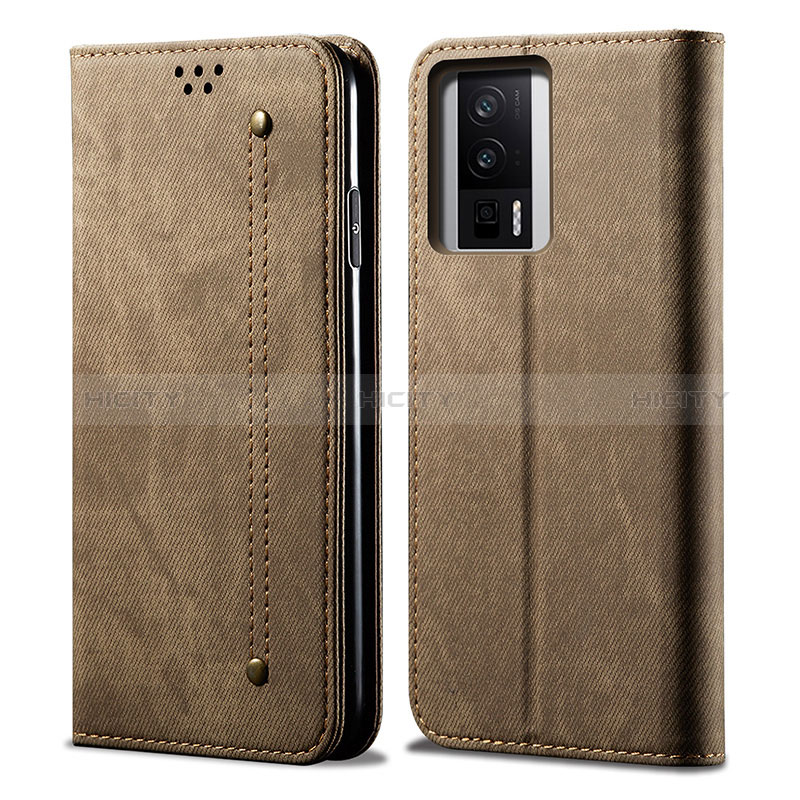 Coque Clapet Portefeuille Livre Tissu pour Xiaomi Redmi K60 Pro 5G Plus