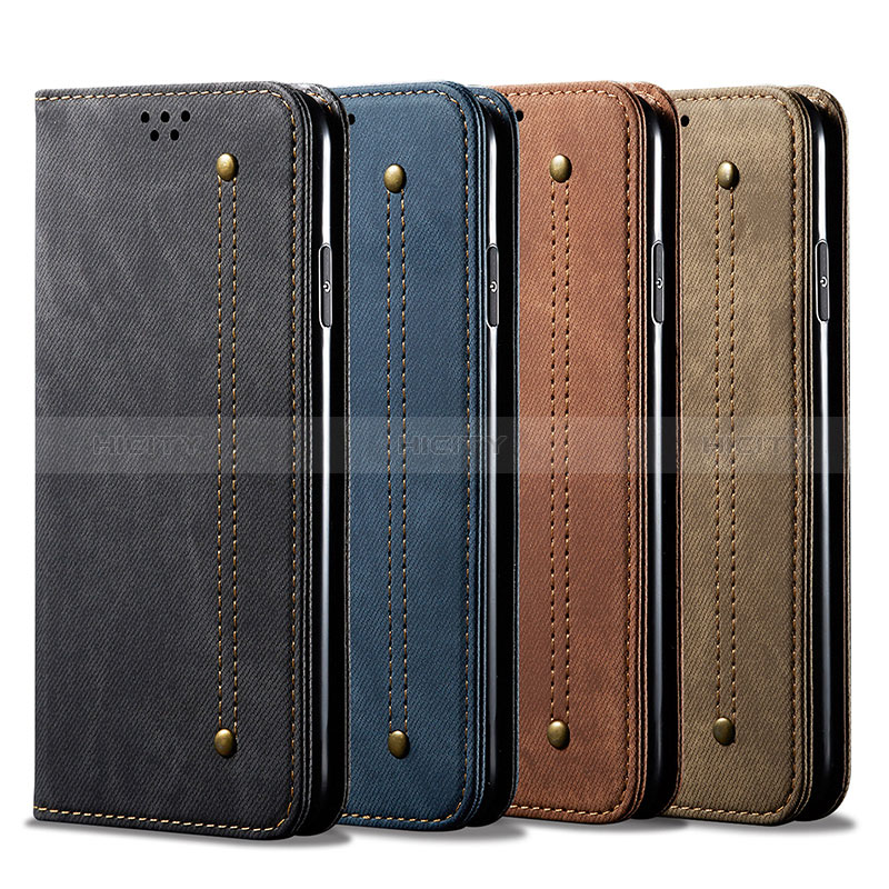 Coque Clapet Portefeuille Livre Tissu pour Xiaomi Redmi Note 10S 4G Plus