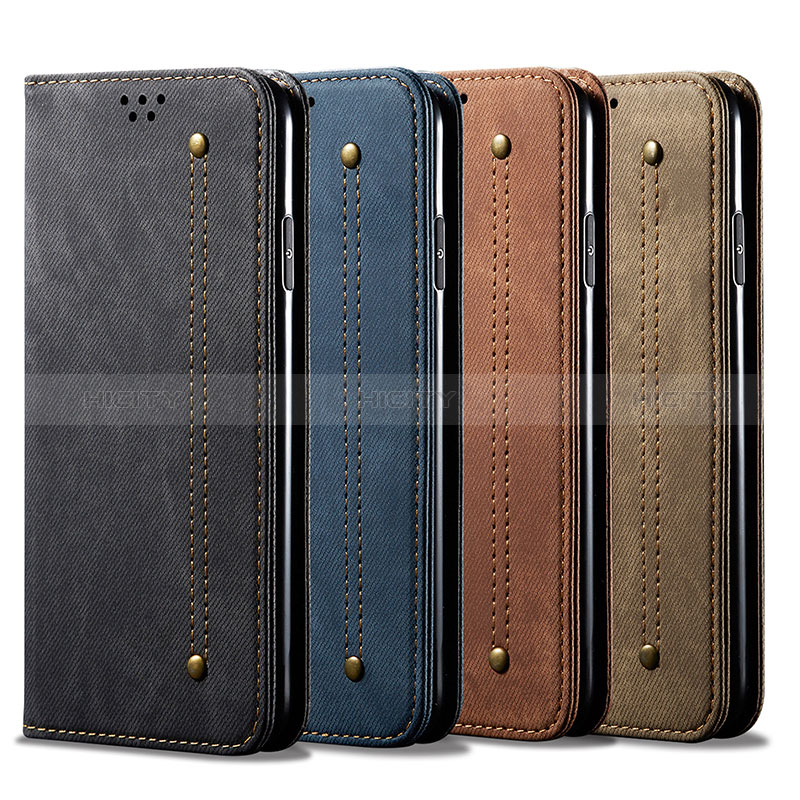 Coque Clapet Portefeuille Livre Tissu pour Xiaomi Redmi Note 12 Pro 4G Plus