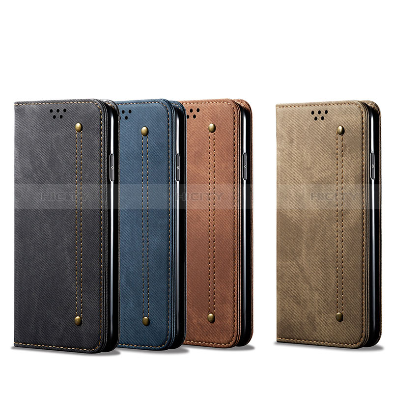 Coque Clapet Portefeuille Livre Tissu pour Xiaomi Redmi Note 12S Plus